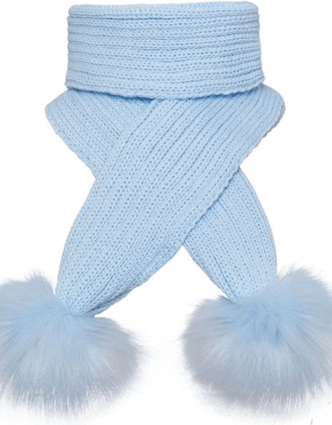 Blue Pom Scarf, 2 of 1
