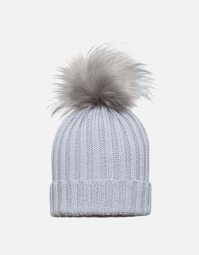 Grey Pom Hat