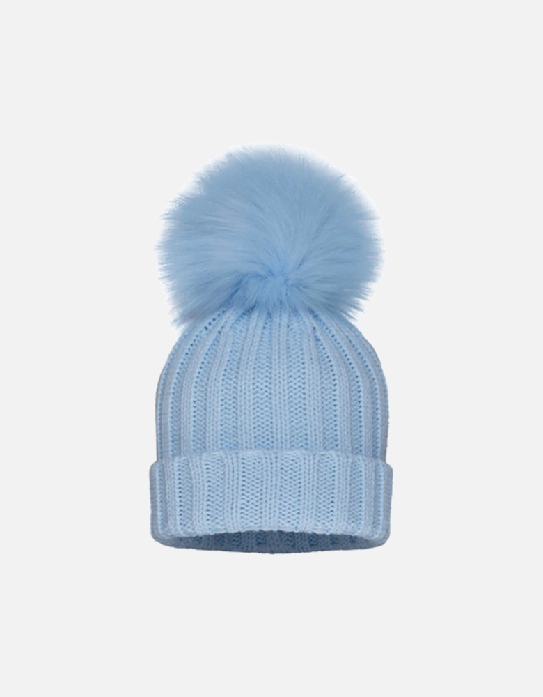 Blue Pom Hat