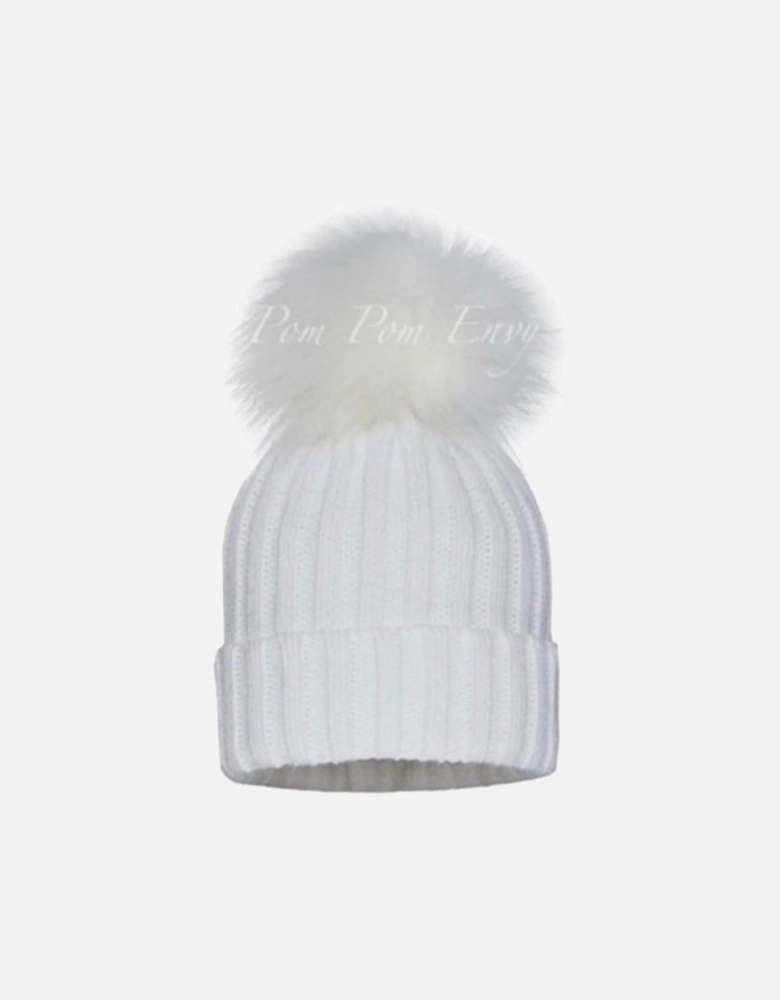 White Pom Hat