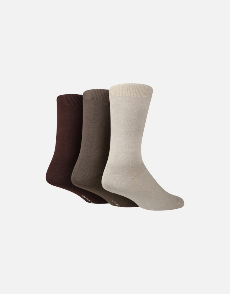 3 PAIR MENS BAMBOO PLAIN SOCKS