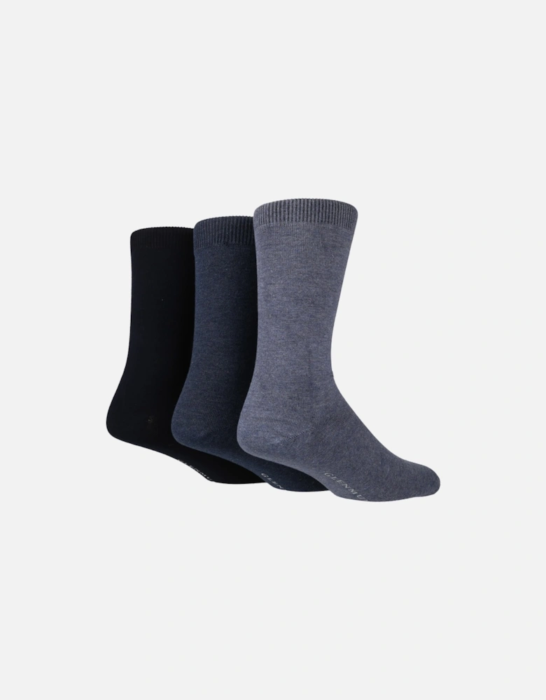 3 PAIR MENS BAMBOO PLAIN SOCKS