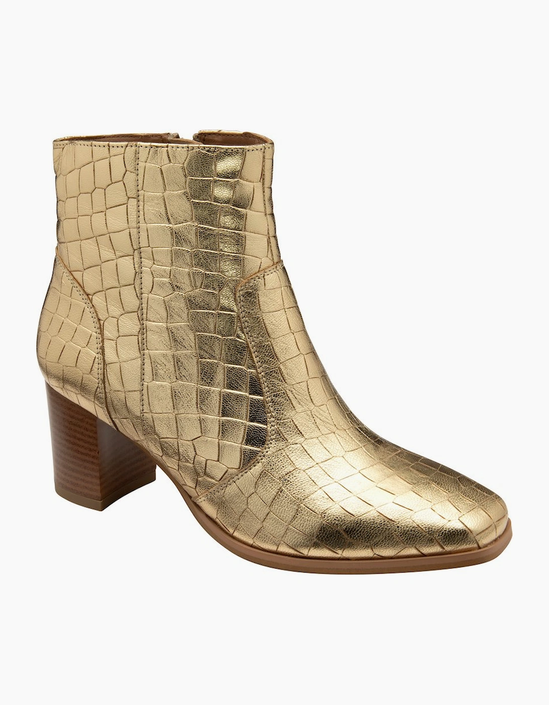 Ravel Women's Gold Louth Ankle Boots - Size 4