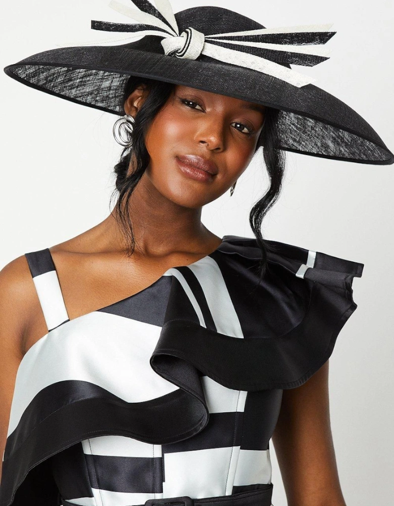 Lisa Tan Knot Detail Wide Brim Hat
