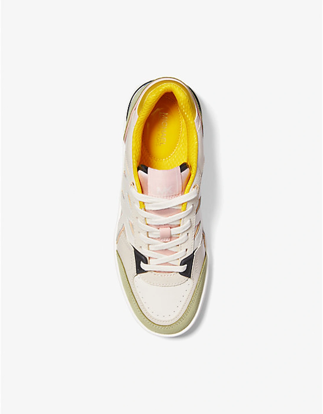 Rebel Color-Block Leather and Mesh Sneaker