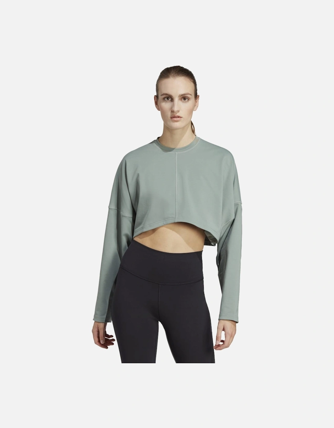 Womens Yoga Studio Cropped Sweatshirt