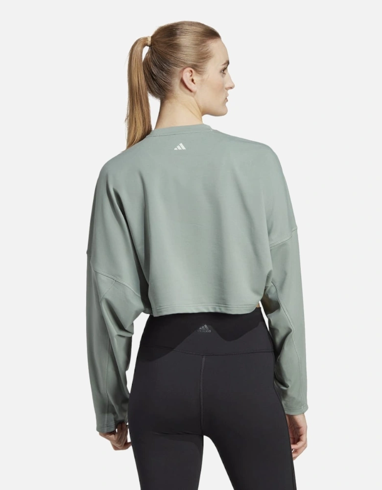 Womens Yoga Studio Cropped Sweatshirt