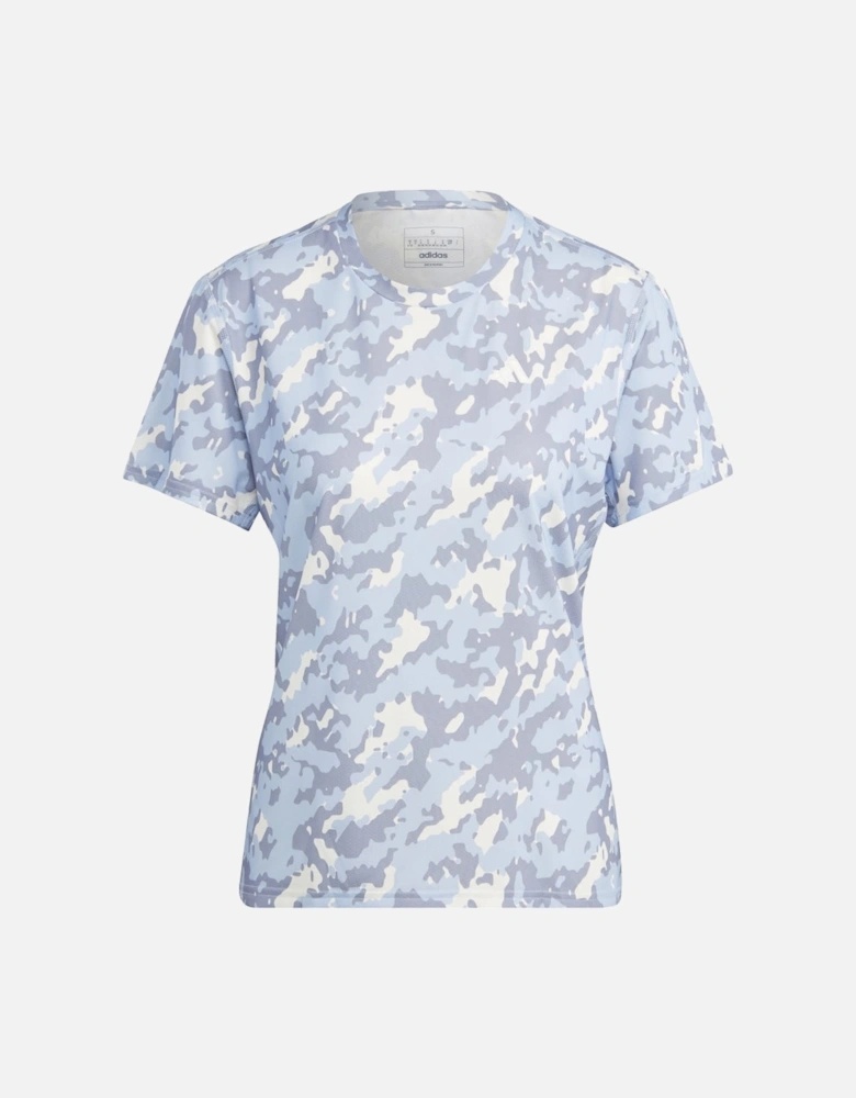 Womens Own The Run Camo T-Shirt