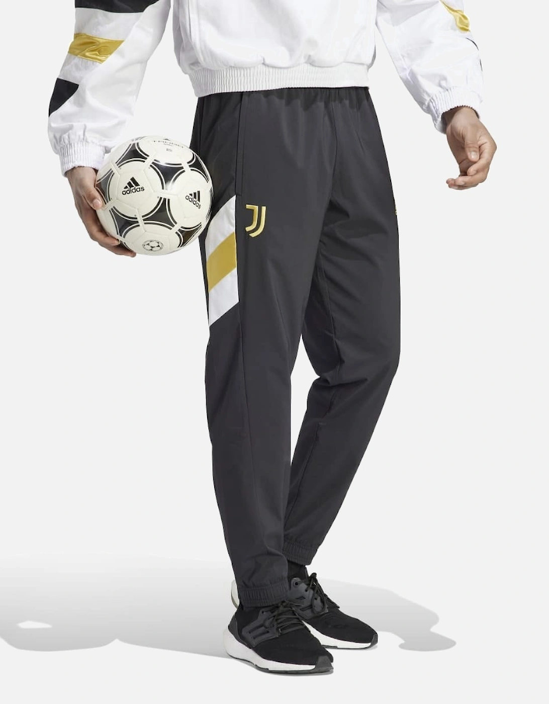 Mens Juventus Icon Woven Tracksuit Bottoms