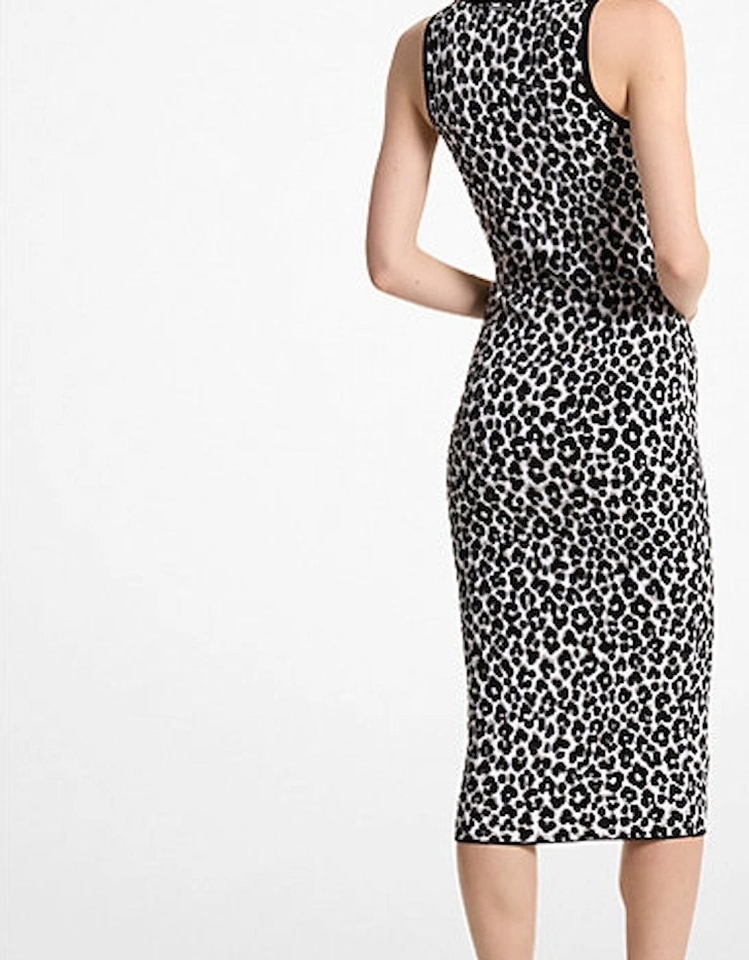 Leopard Jacquard Knit Dress