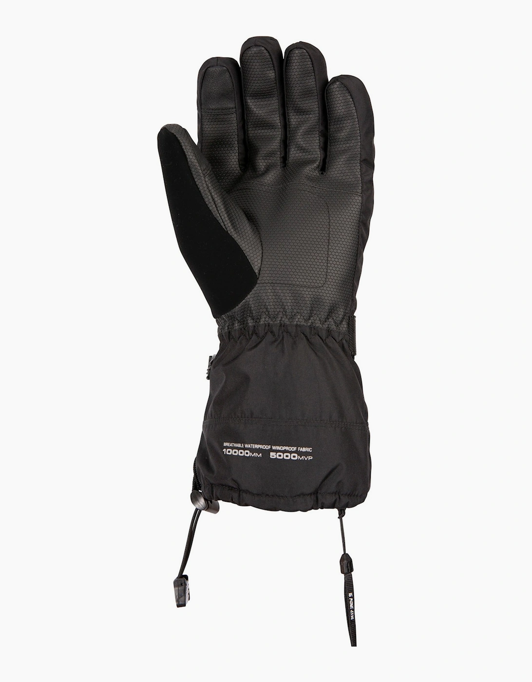 Trespass Unisex Adult Lindley Dlx Ski Gloves - Black - Size: L