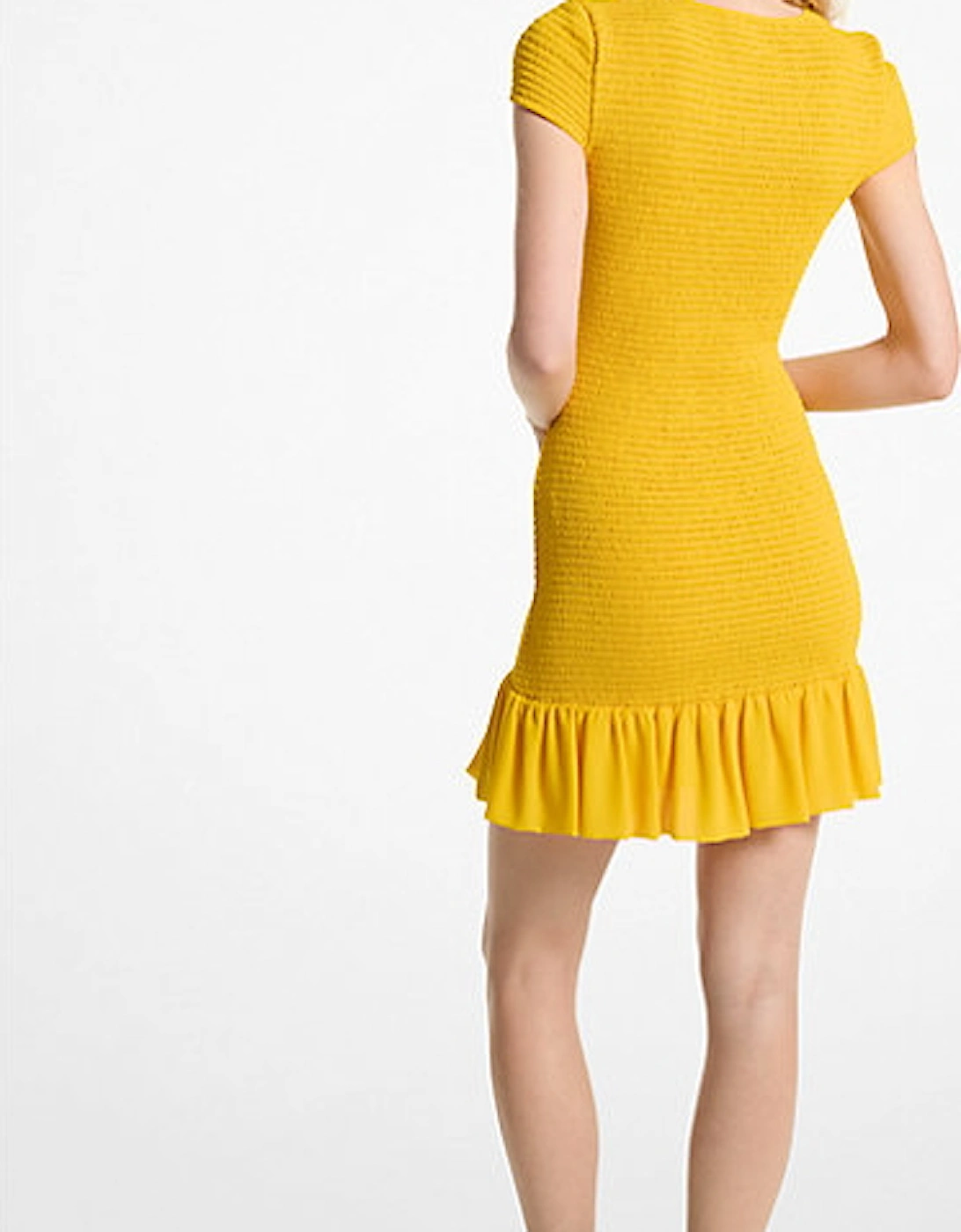 Smocked Georgette Mini Dress