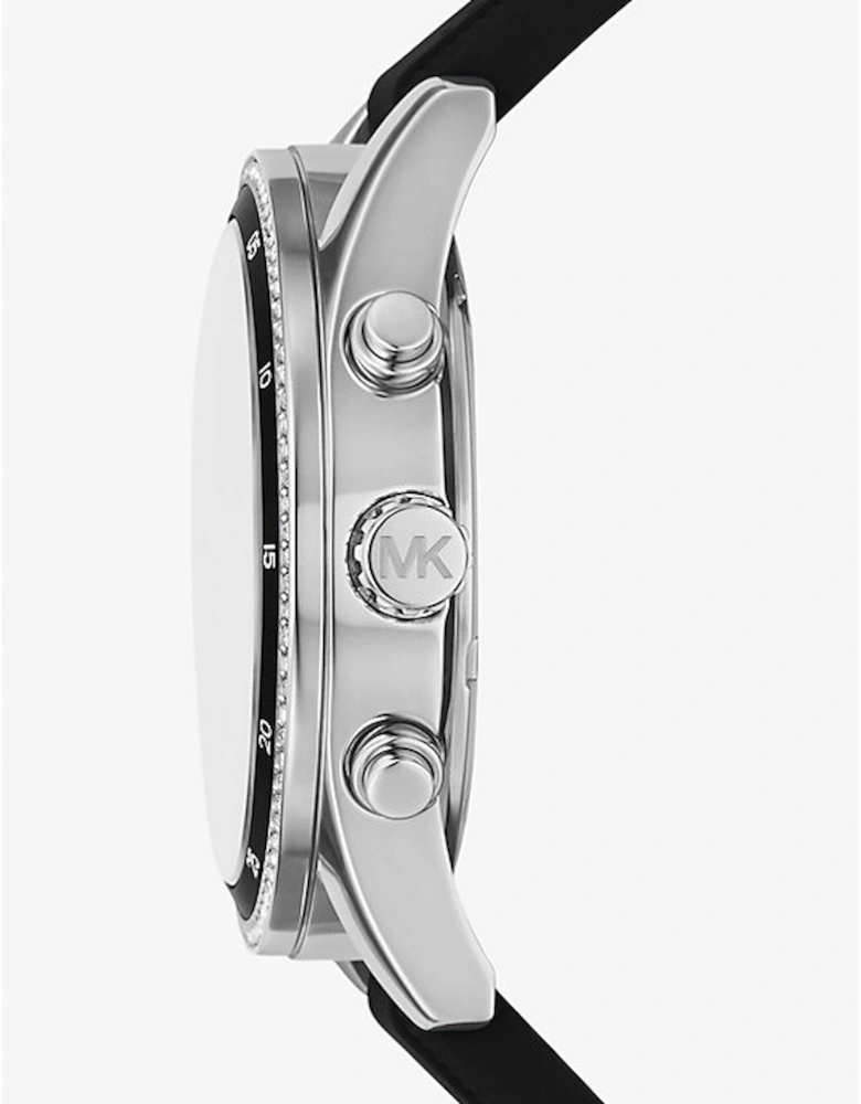 Oversized Hadyn Pavé Silver-Tone Watch