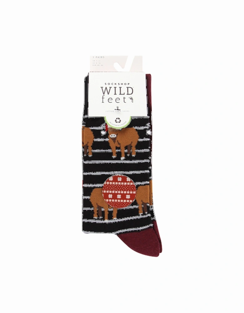 Wild Feet 3pk Hanging Gift Set Highland Cows