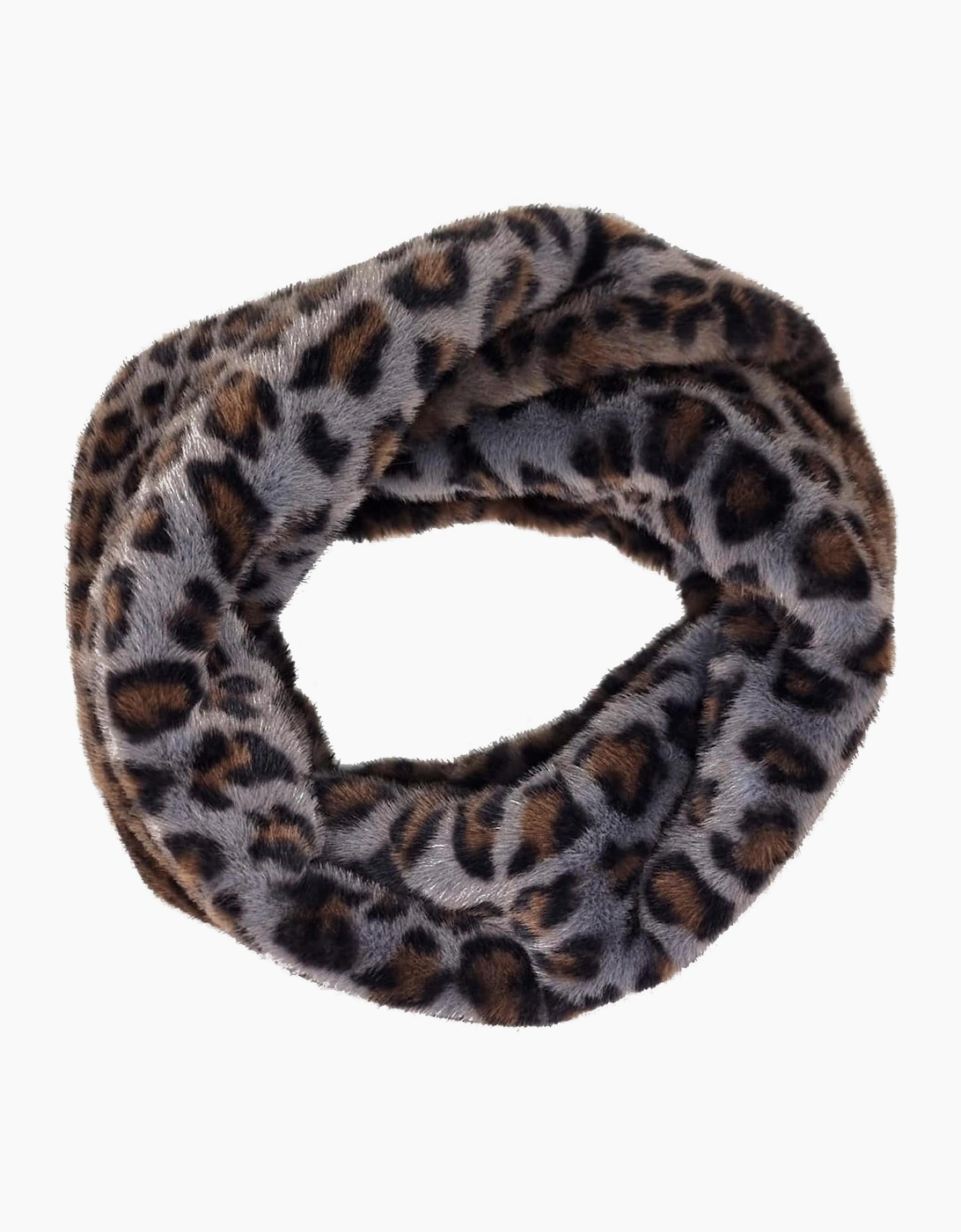 Nooki Design Women's SNUGGY SNOOD IN GREY LEO - Brown - Size: ONE