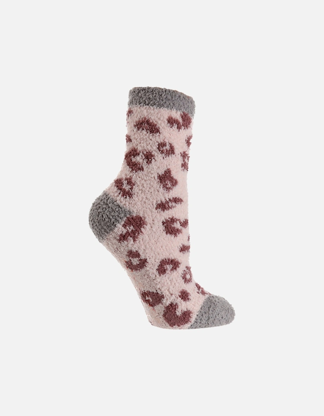 Wild Feet Fluffy Lounge Sock Leopard