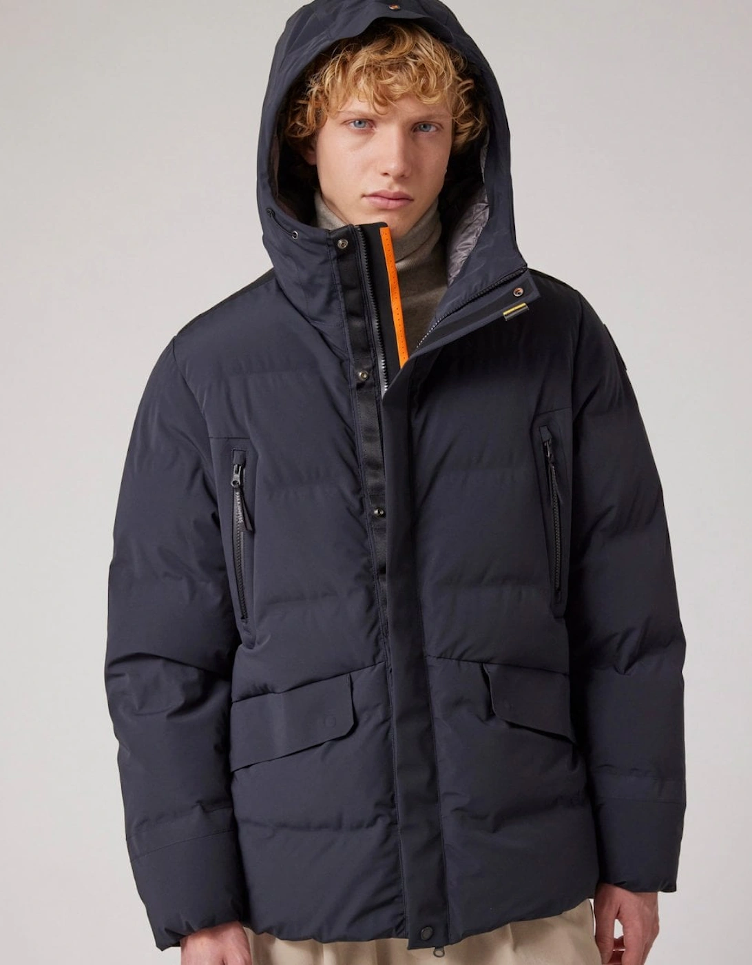 Kazu Mens Hooded Down Jacket