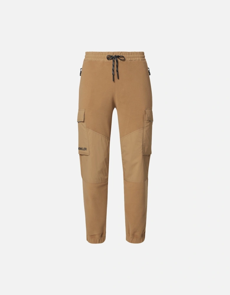 Cuffed Patch Pocket Joggers Beige