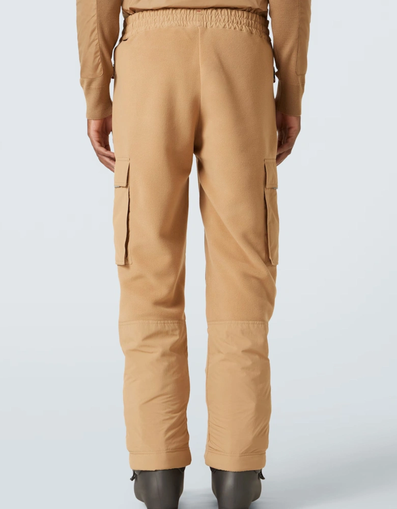 Cuffed Patch Pocket Joggers Beige