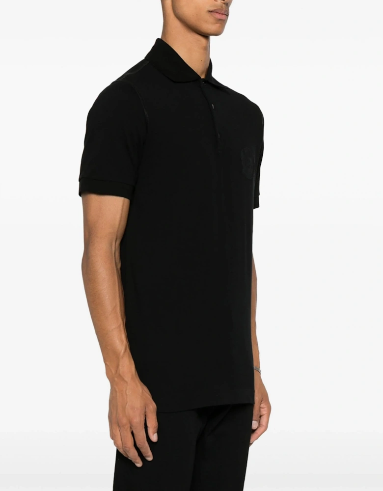 Crest Polo Shirt Black