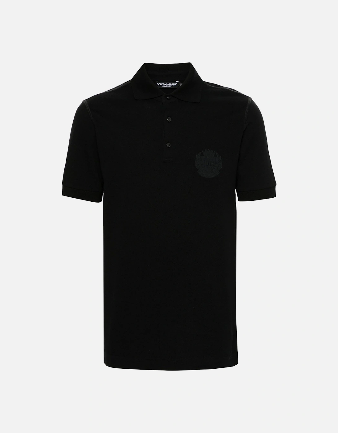 Crest Polo Shirt Black, 6 of 5