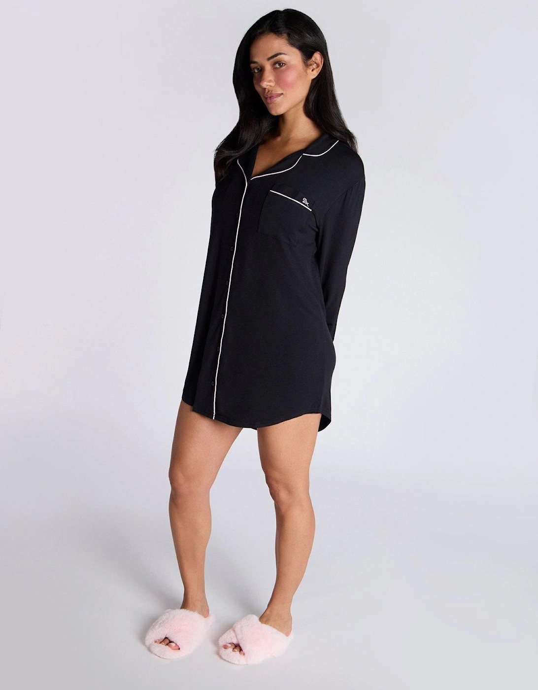 Modal Nightshirt - Black, 6 of 5