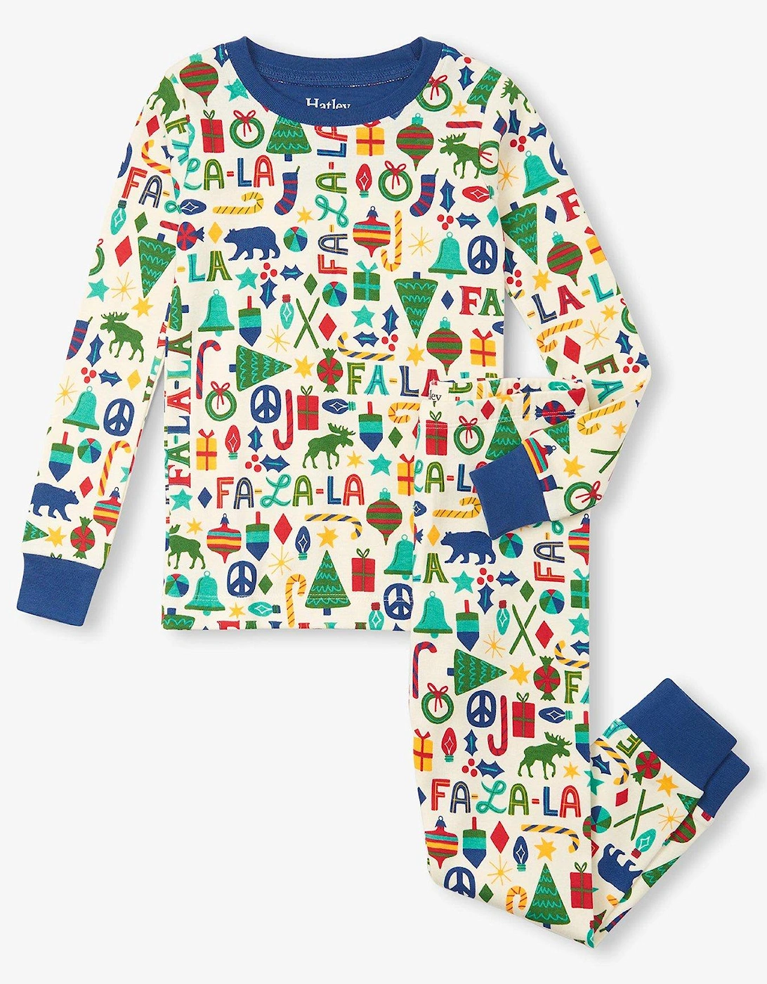 HatleyBoys Falala Christmas Pyjamas - Multi, 6 of 5