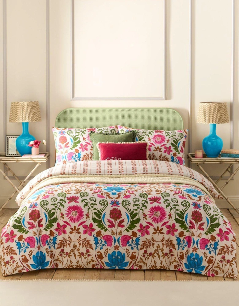 Curious Lotus Duvet Set Linen