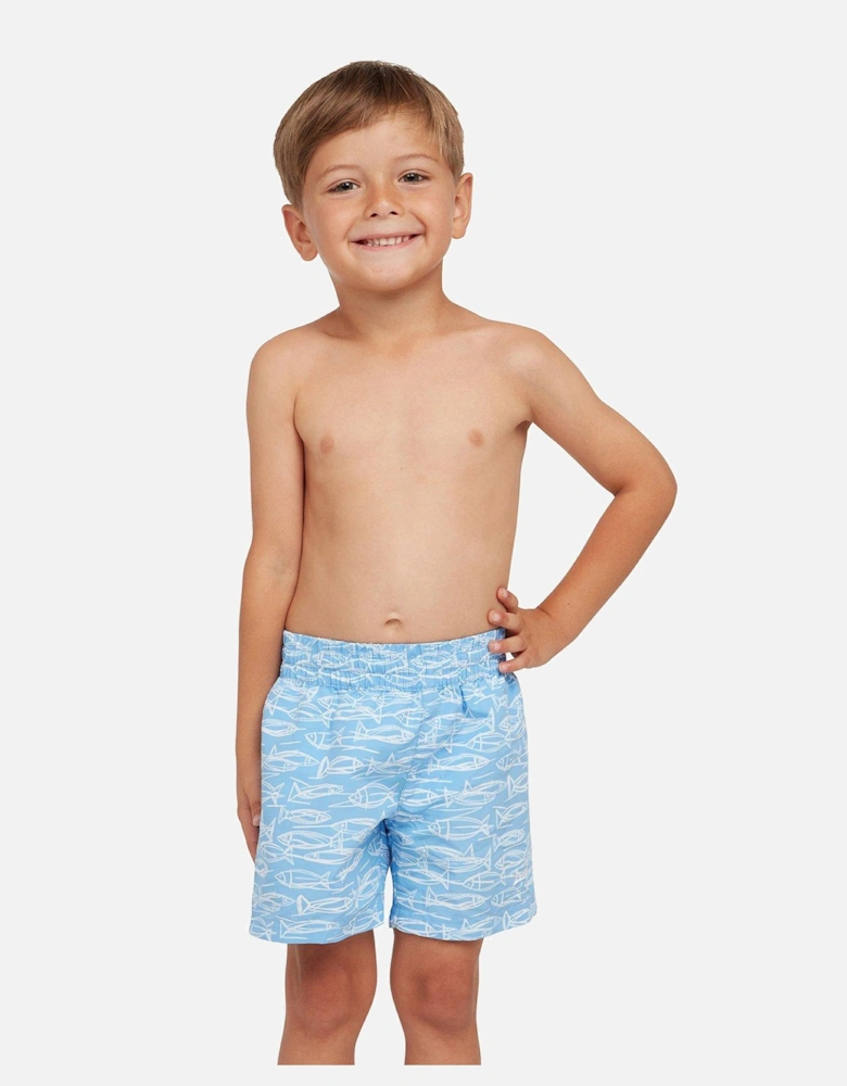 Boys Ecdura Fish Fever Watershorts - Blue