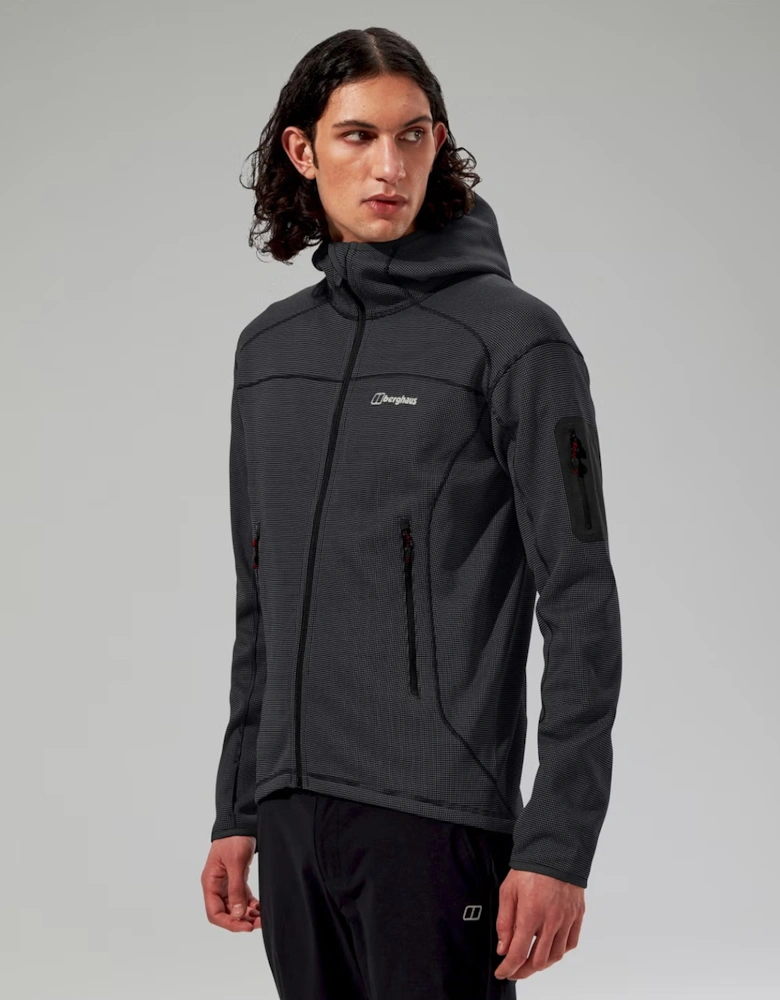 Men's Pravitale Mountain 2.0 Hooded Fleece Jacket Dark Grey/Black