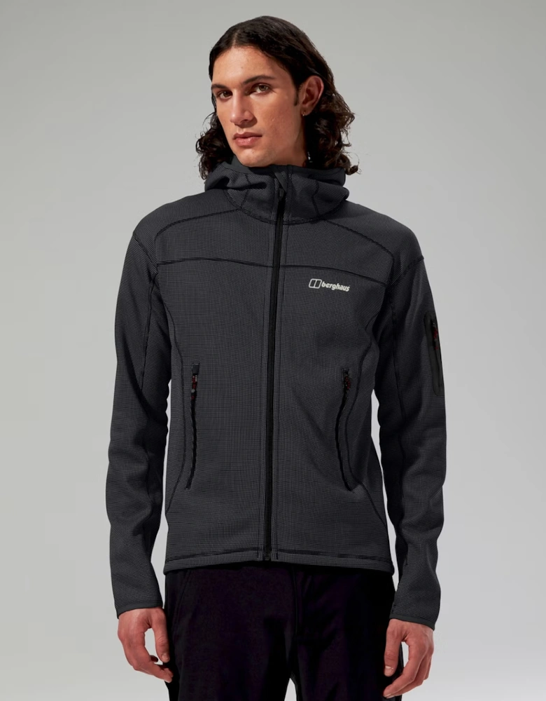 Men's Pravitale Mountain 2.0 Hooded Fleece Jacket Dark Grey/Black