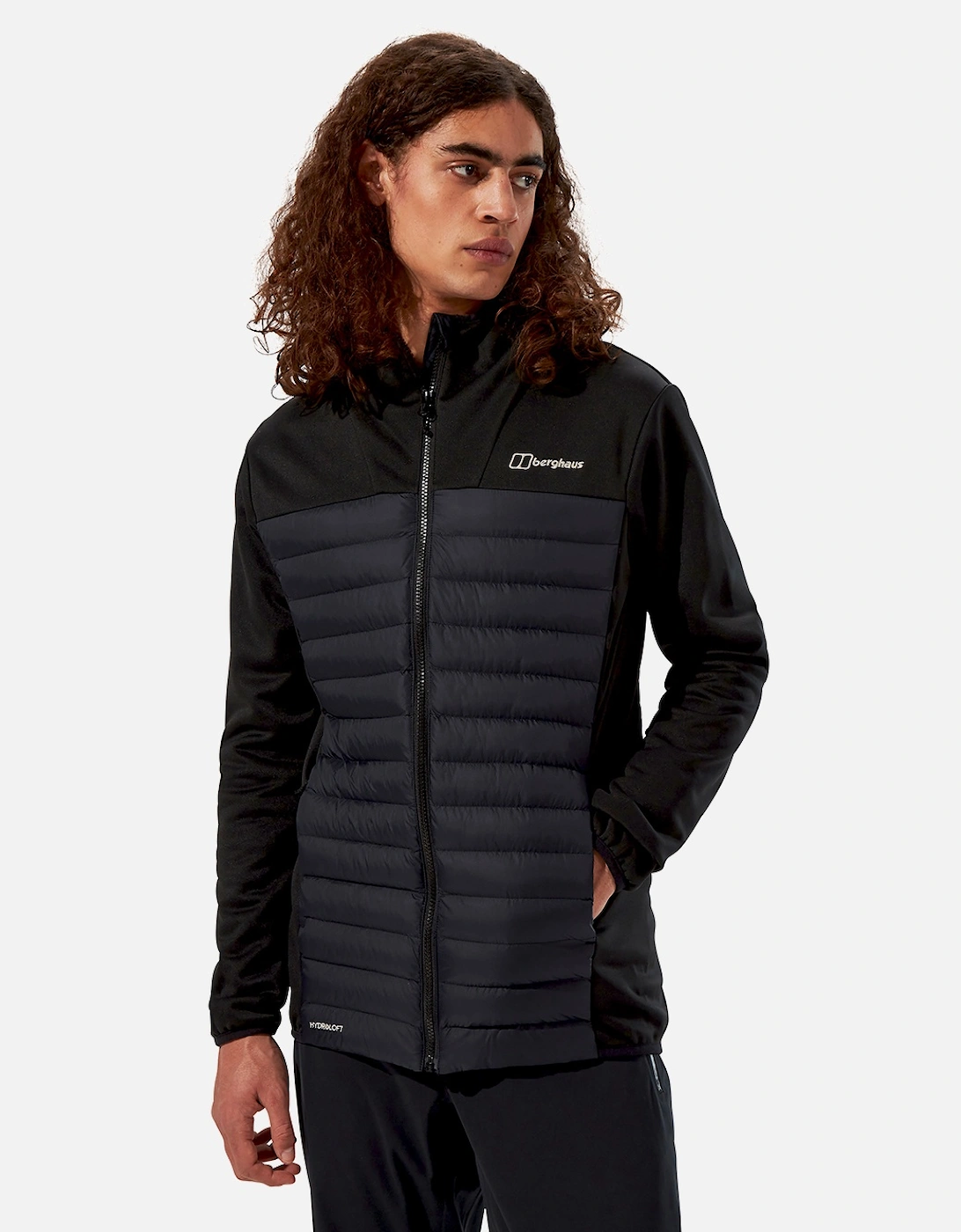 Men's Vaskye Hooded Hybrid Jacket Black/Black