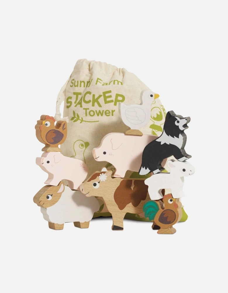 Farmyard Stacking Animals & Bag