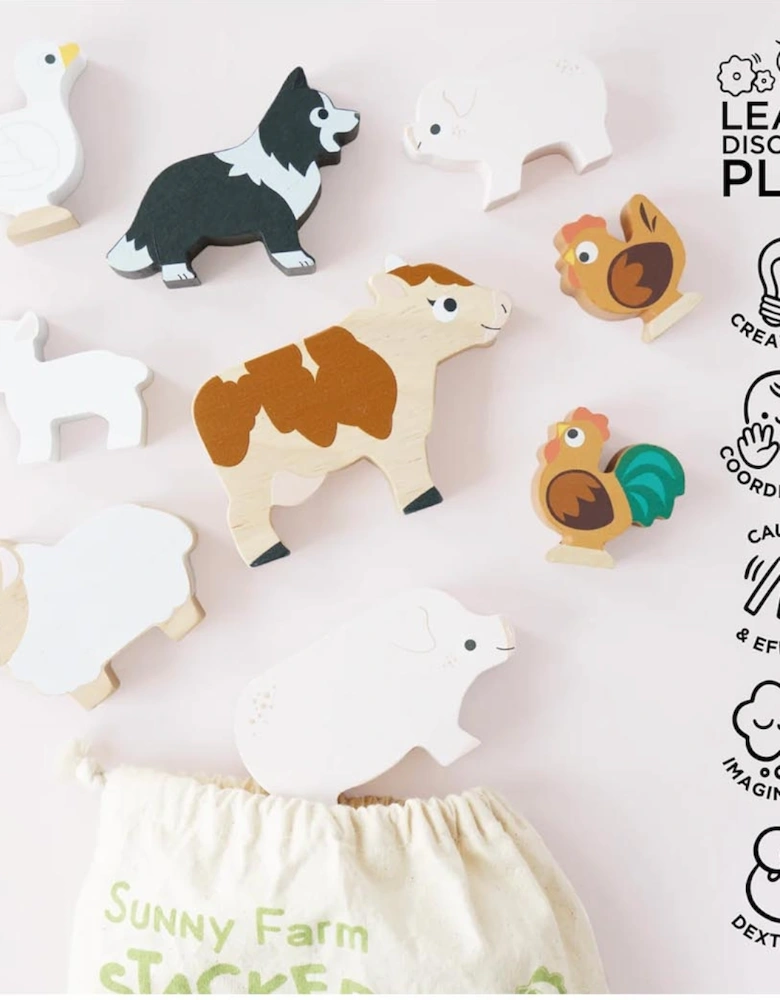 Farmyard Stacking Animals & Bag