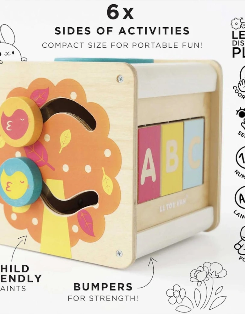 Activity Wooden Cube