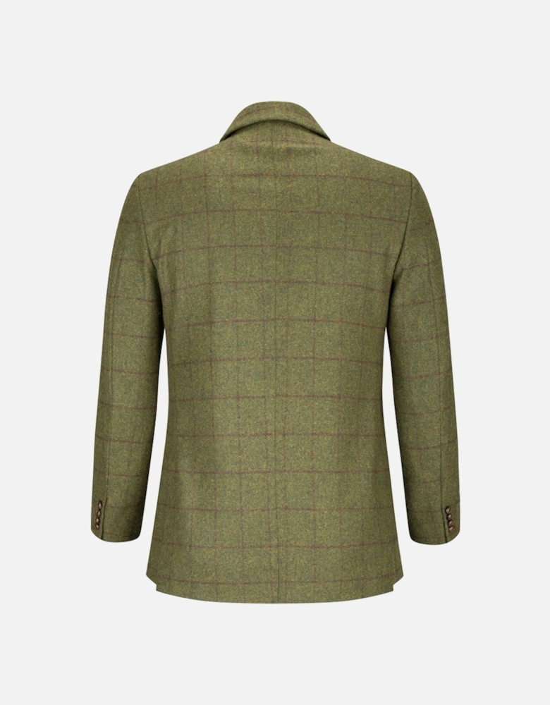 Men's Tummel Tweed Sports Jacket Olive/Wine