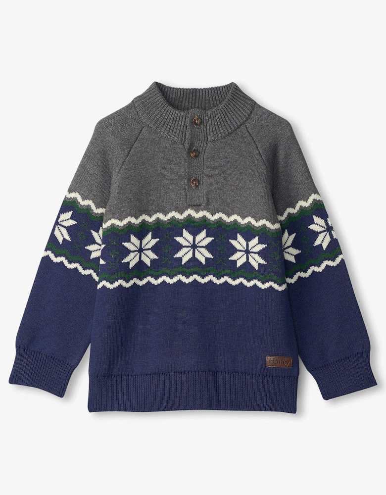 Boys Winter Knit Jumper - Navy