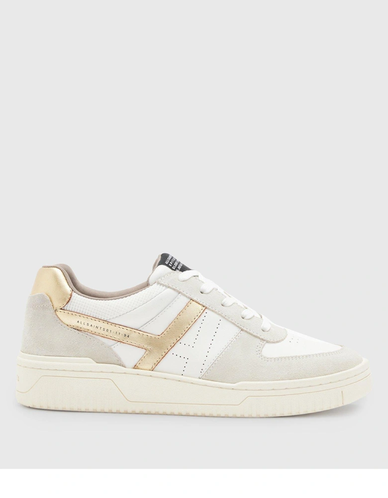 Vix Suede Sneakers - White/Gold