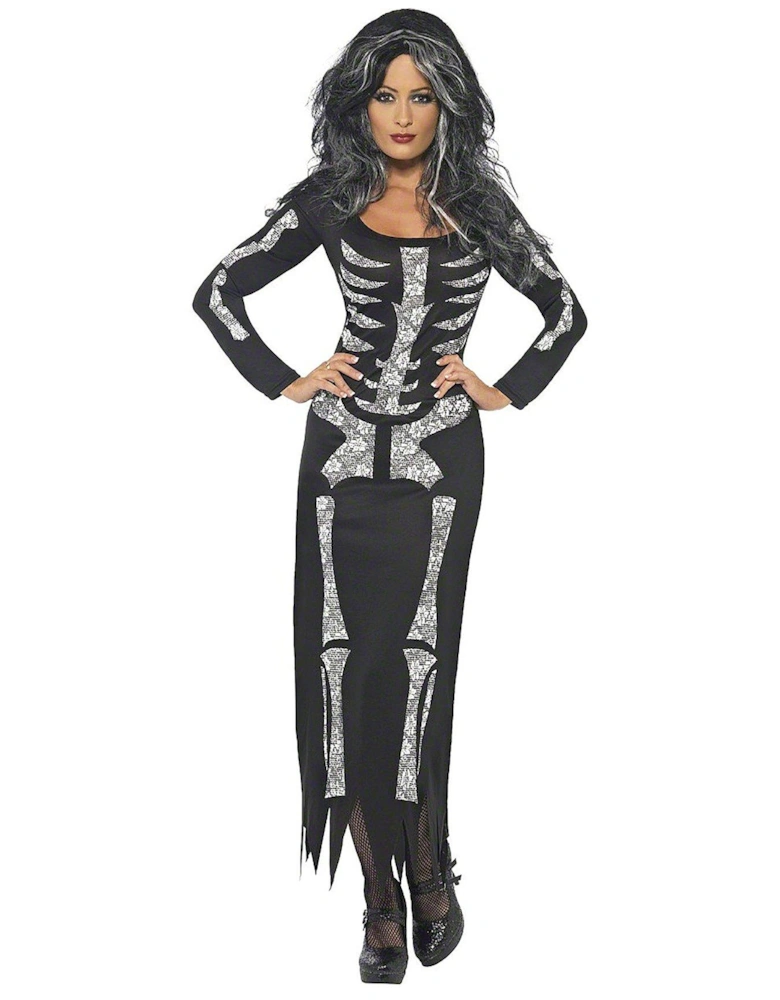 Halloween Skeleton Tube Dress - Adult Costume