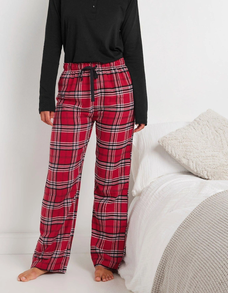 Tall Check Pj Pant - Red