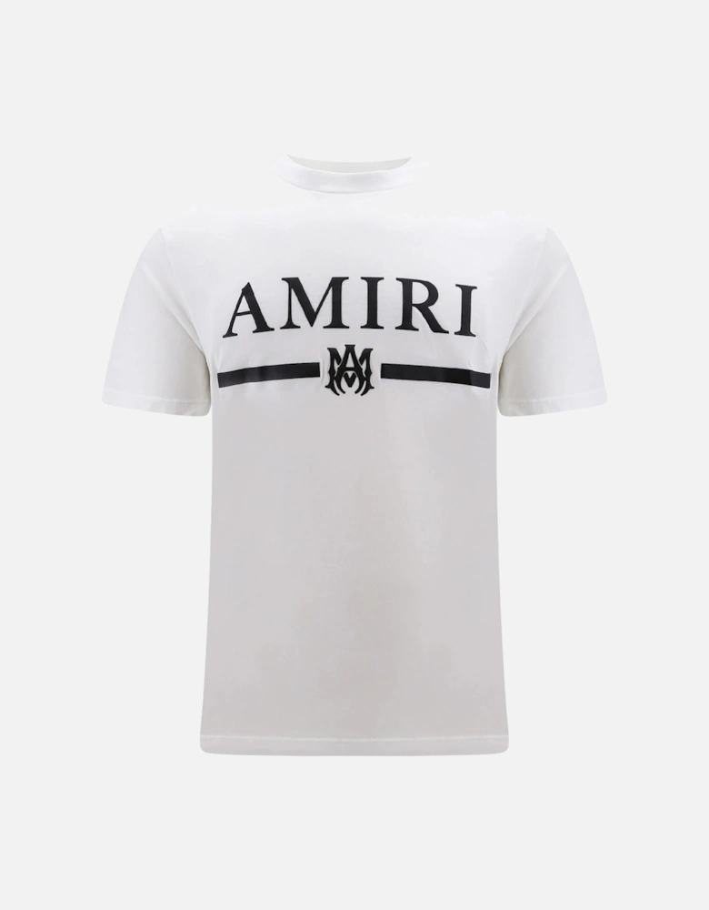 Black MA Bar Core Logo T-Shirt in White