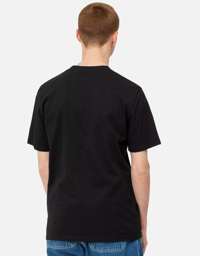 Script T-Shirt Black/White