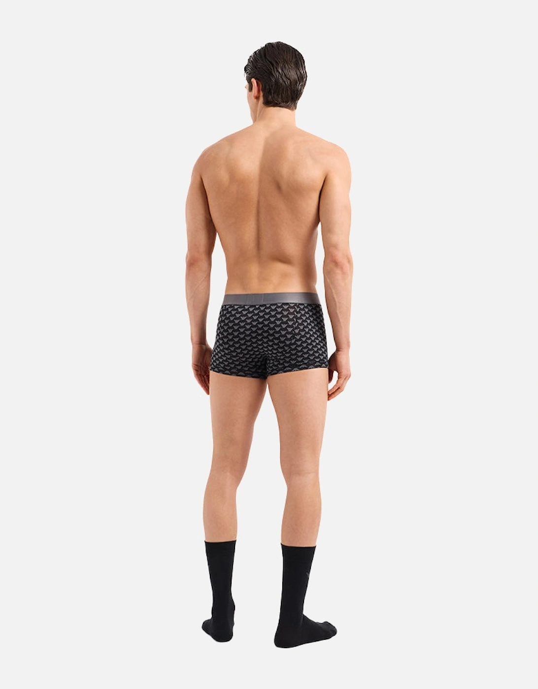Eagles Logo Boxer Trunk & Socks Gift Set, Black