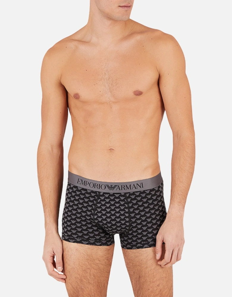 Eagles Logo Boxer Trunk & Socks Gift Set, Black