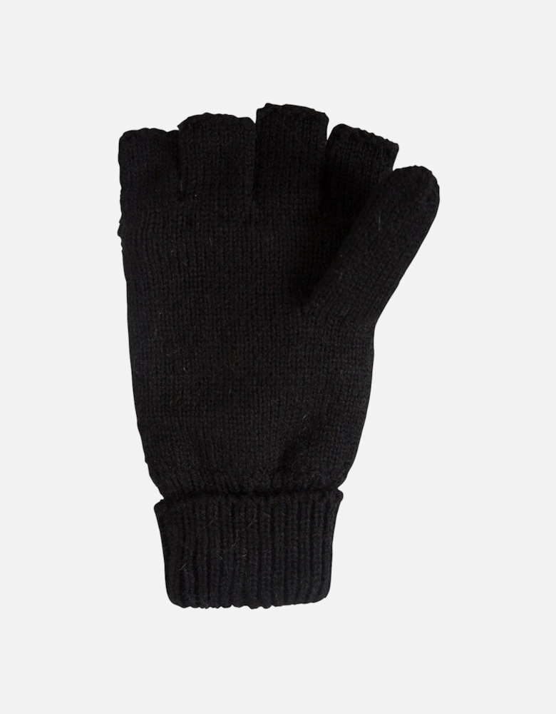 Womens/Ladies Fingerless Knitted Mittens
