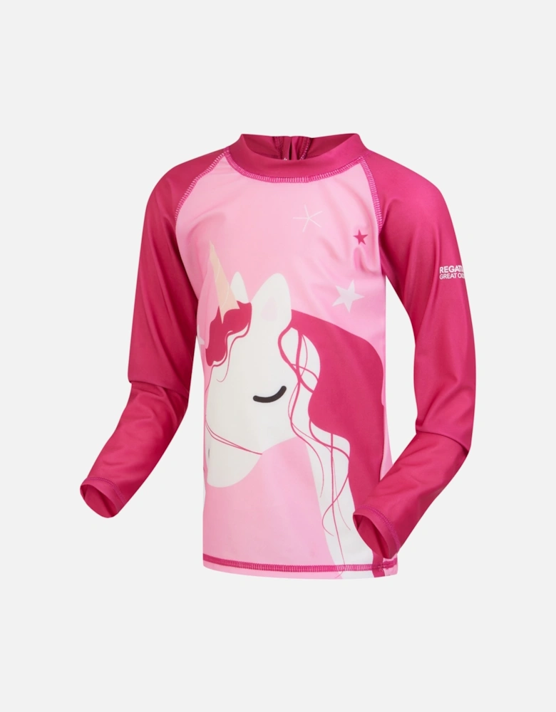 Childrens/Kids Luna The Unicorn Rash Guard