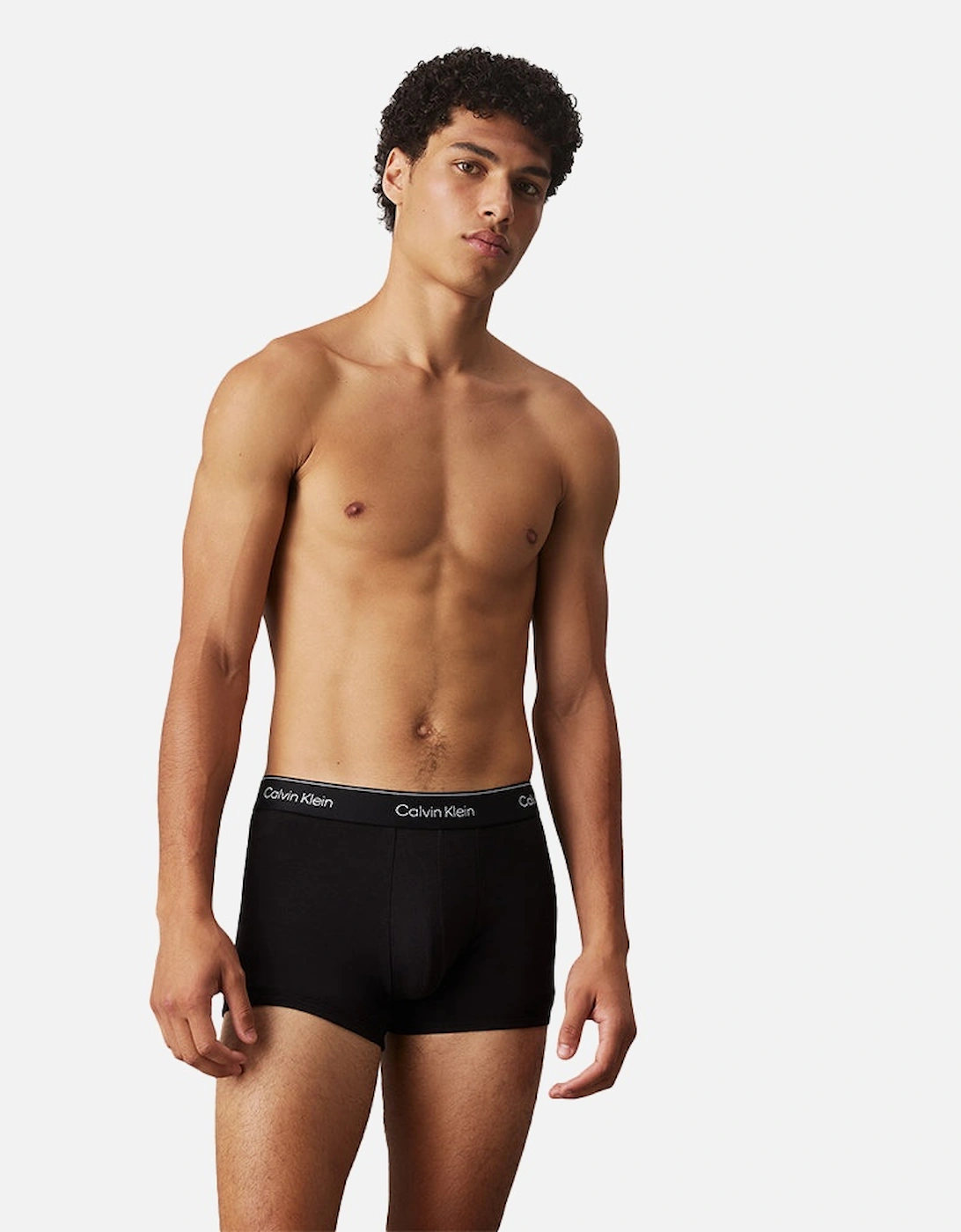 Calvin Klein Men's Black 3-Pack Modern Cotton Boxer Trunks, - : 32/33/32 Medium