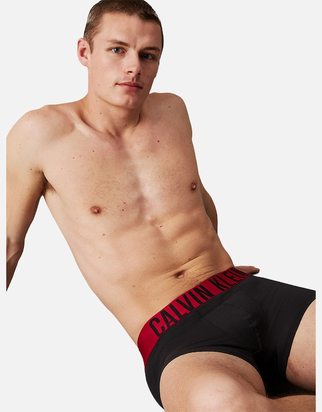 3-Pack Intense Power Boxer Trunks, Black/Red