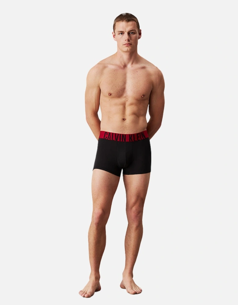 3-Pack Intense Power Boxer Trunks, Black/Red