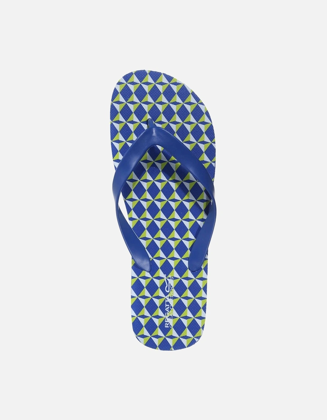 Mens Bali Geometric Flip Flops